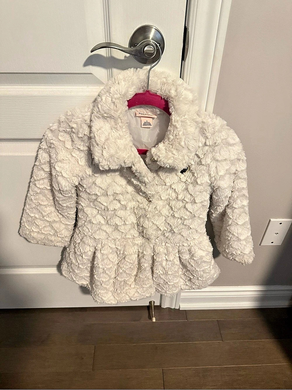 Juicy Couture Textured Teddy Jacket size 6 kids